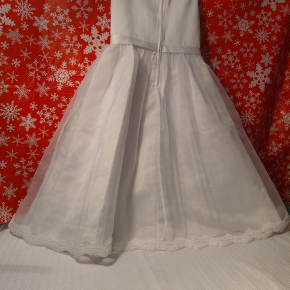 Us Angels White Lace Formal Kids Dress - Picture 2 of 6